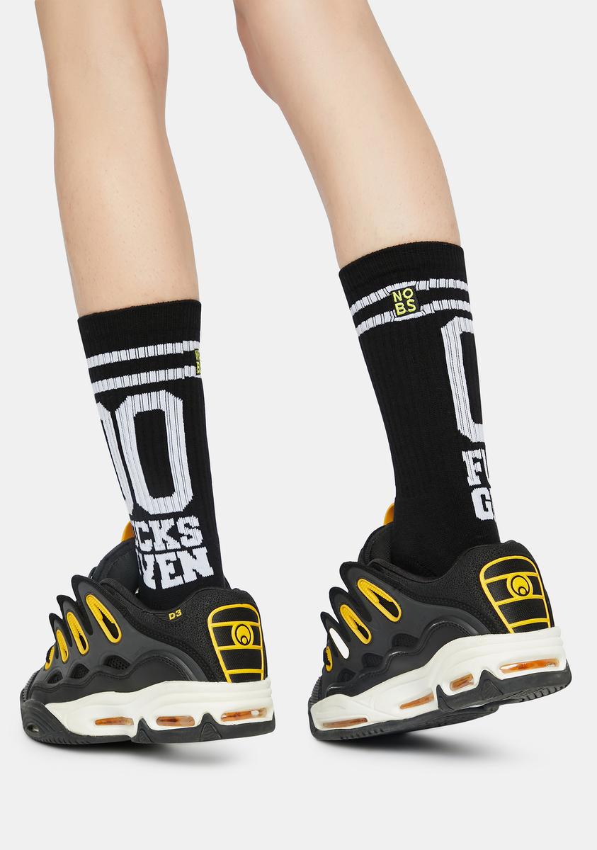 00 Fucks Given Crew Socks