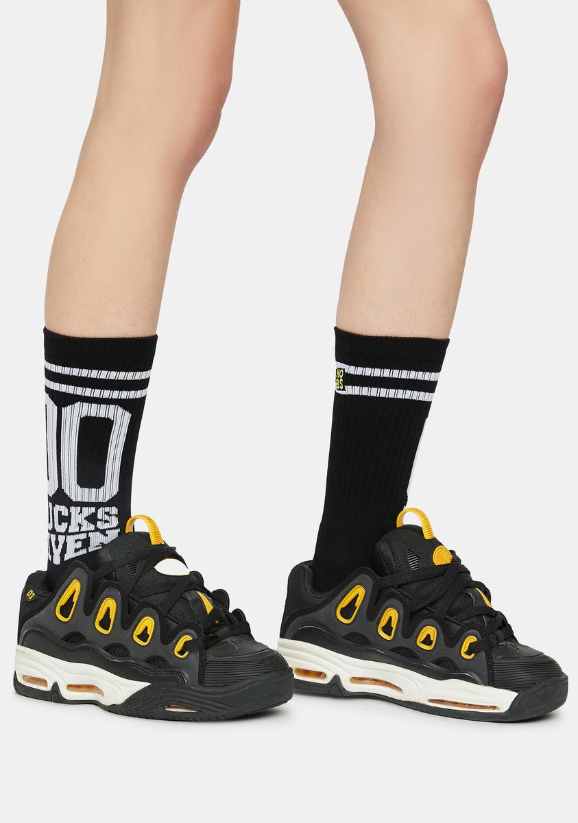 00 Fucks Given Crew Socks