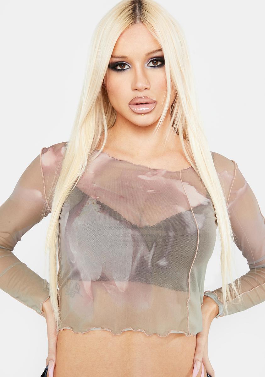 2-Way Liri Mesh Crop Top