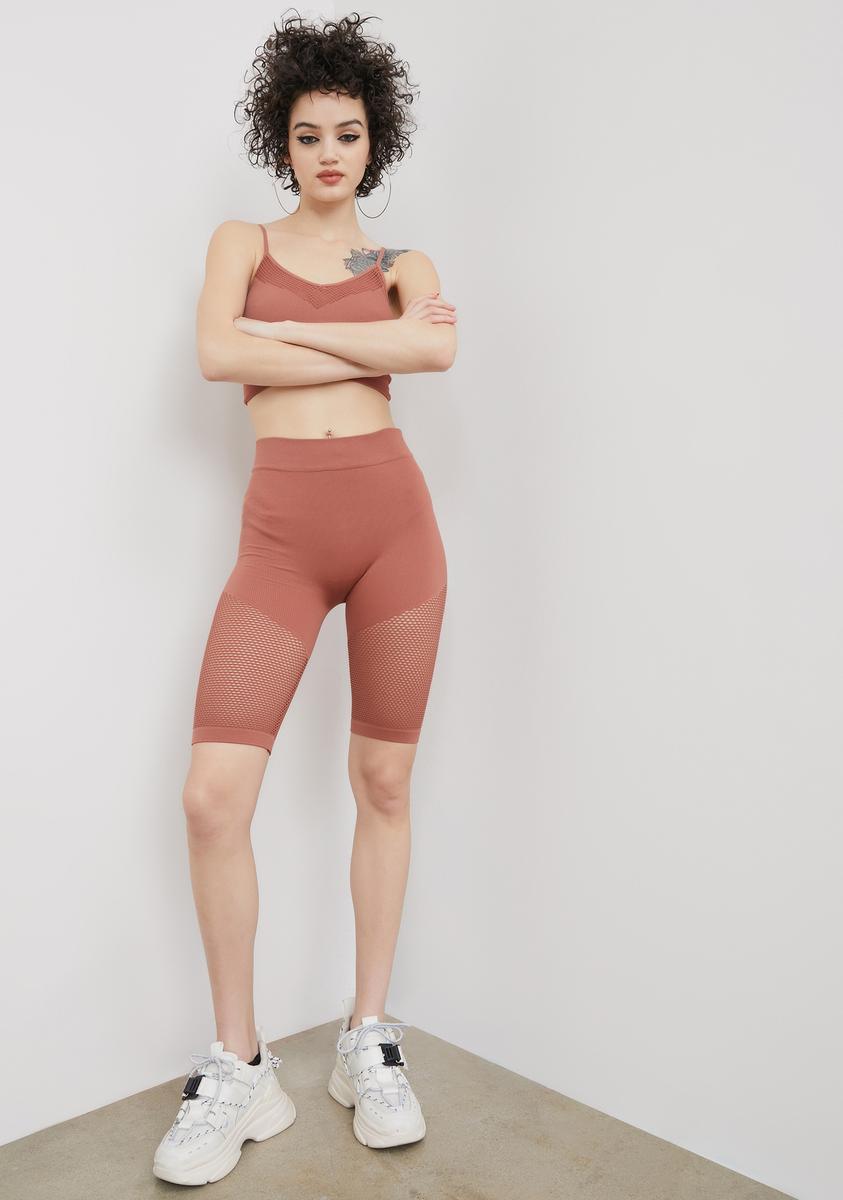10 Percent Luck Mesh Biker Shorts