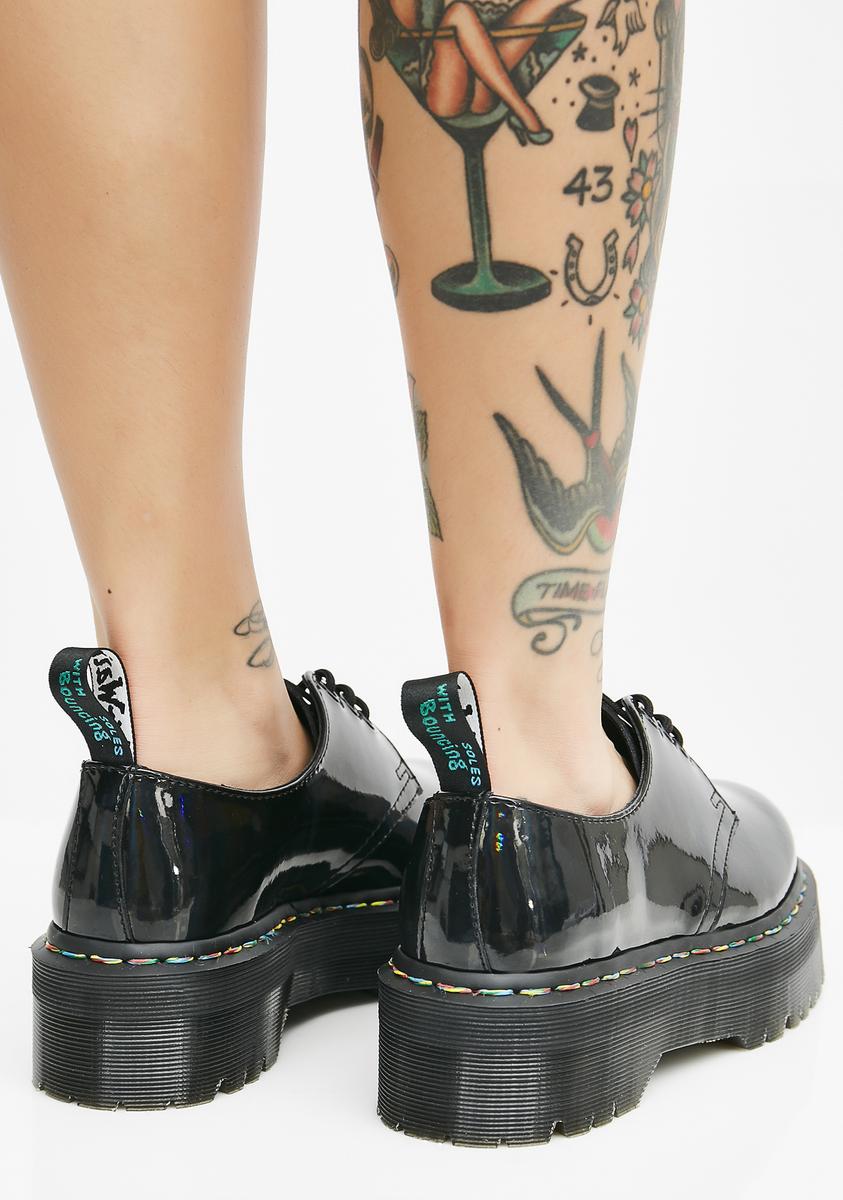 1461 Rainbow Patent Quad Shoes