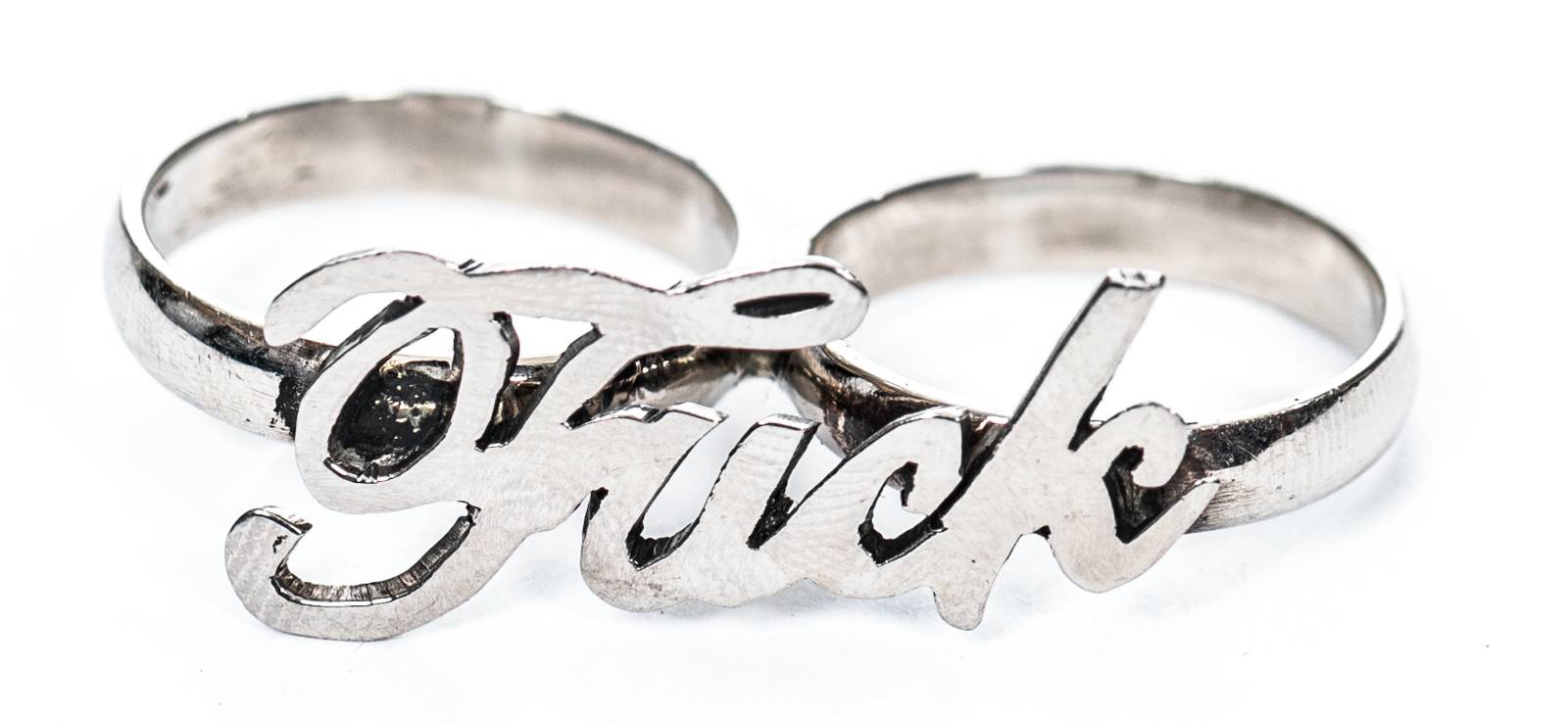 "Fuck" Silver Ring
