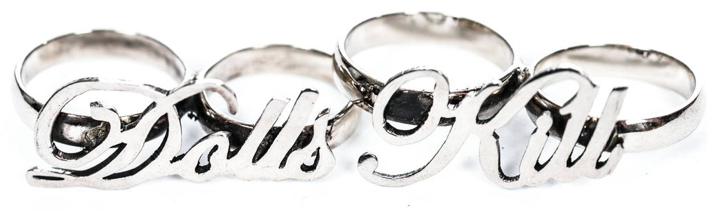 "Dolls Kill" Knuckle Duster Ring Set