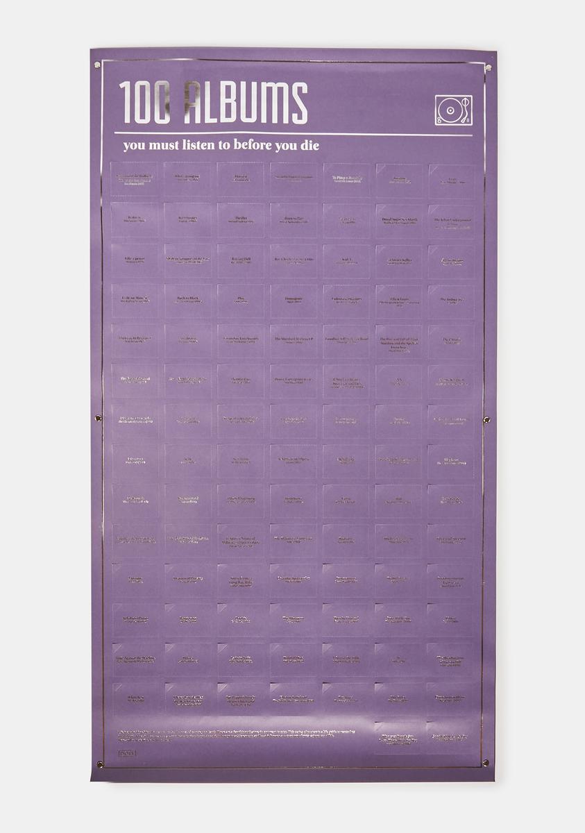 100 Albums Poster