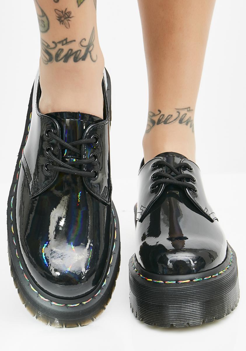 1461 Rainbow Patent Quad Shoes