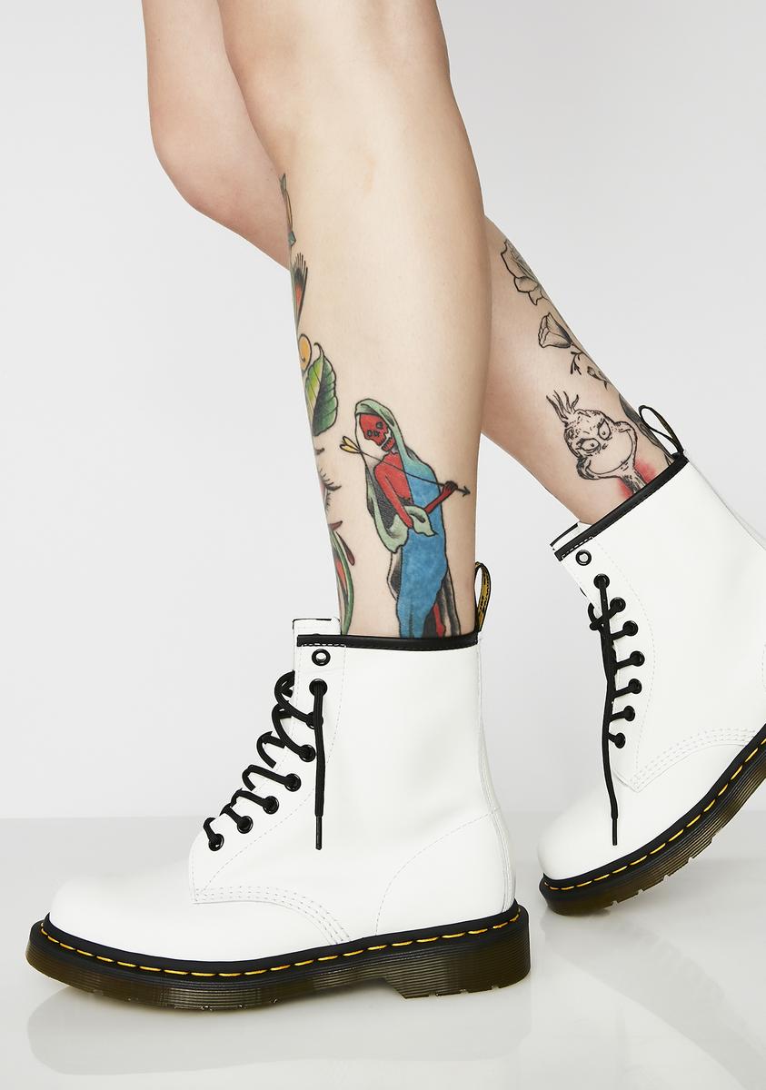 1460 White 8 Eye Boots